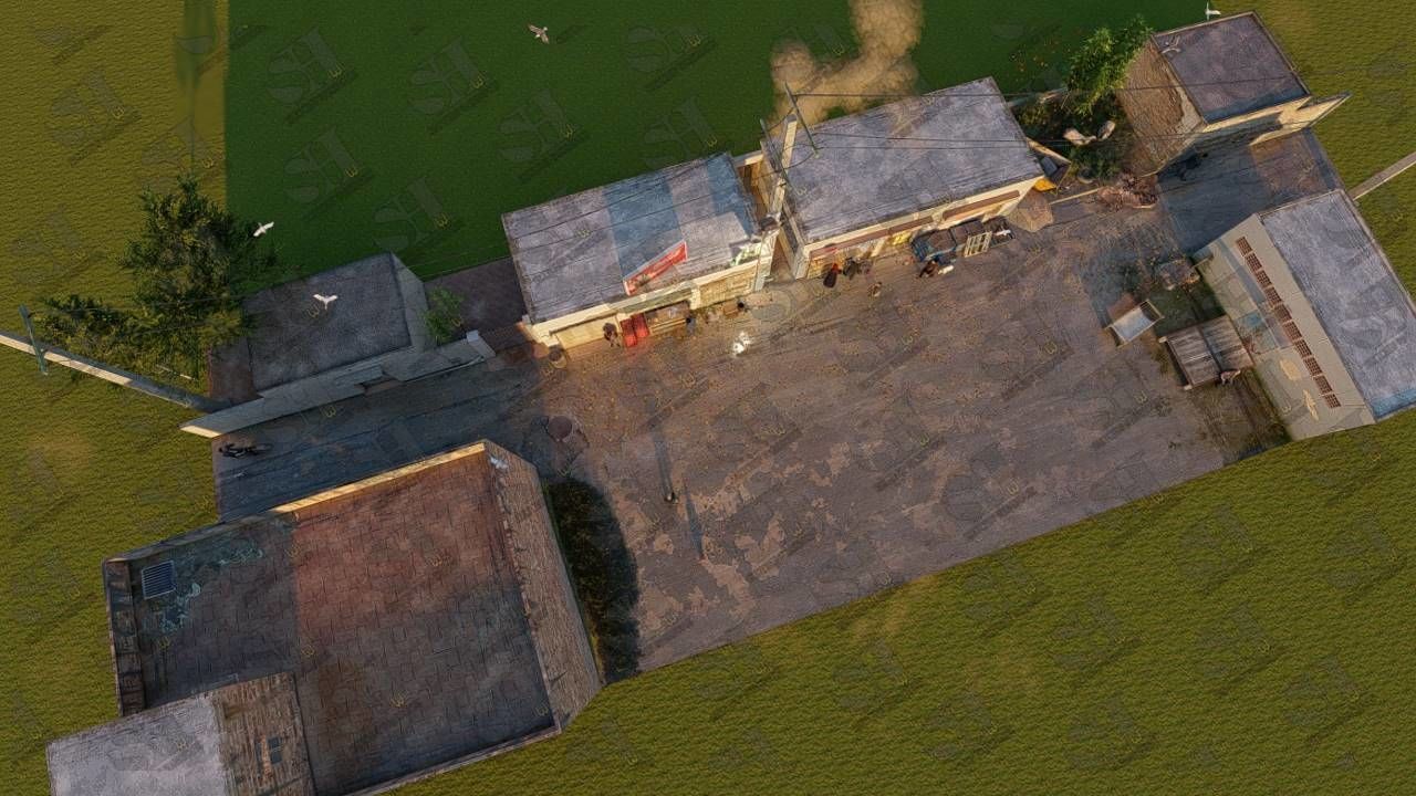 Village Streets Low-poly 3D model_11