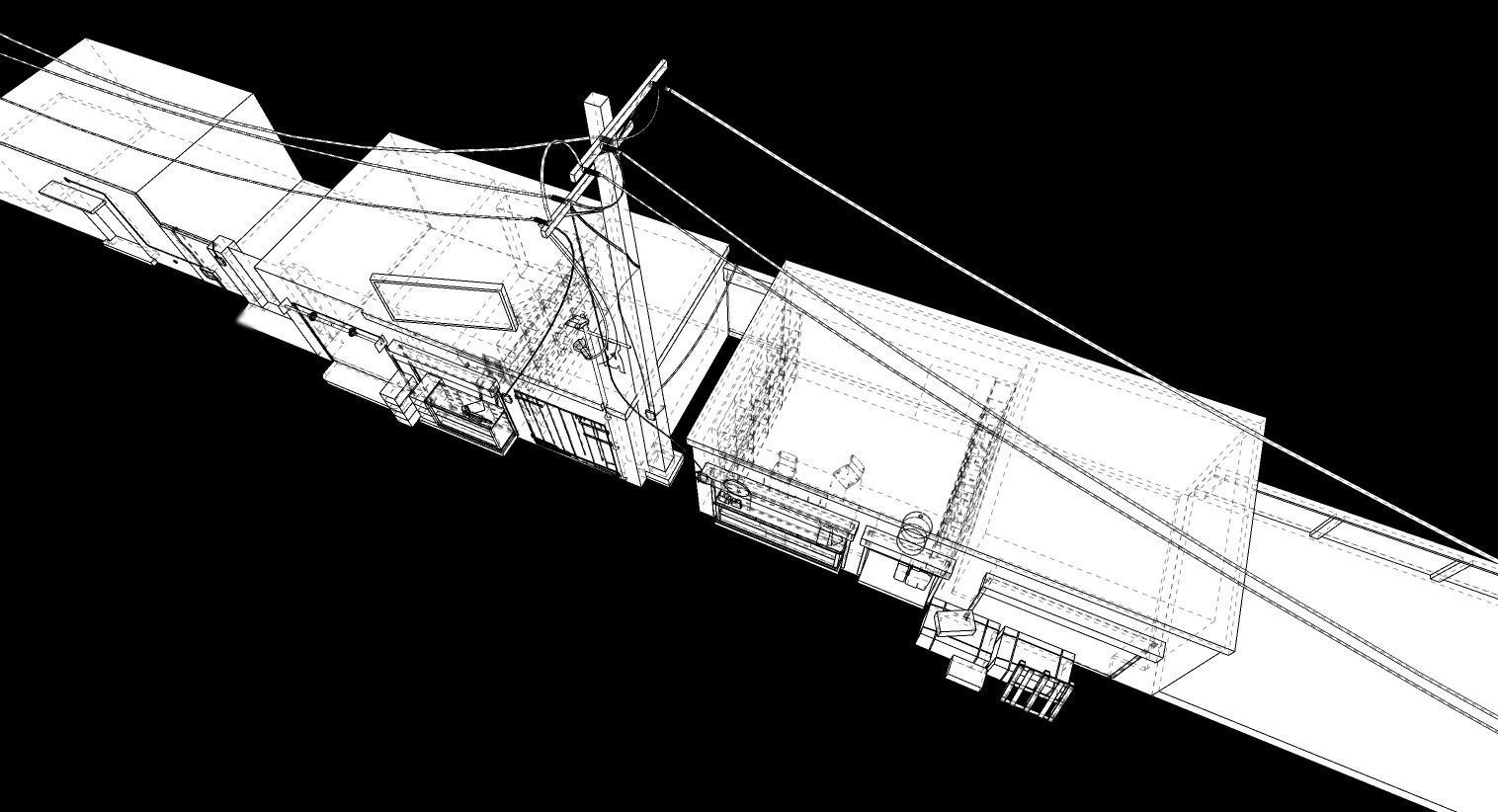 Village Streets Low-poly 3D model_15