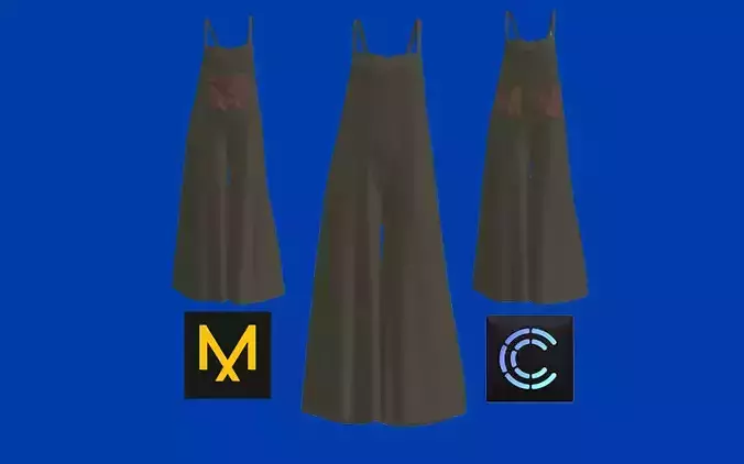 Dress Outfits MD CLO 3D zprj project files 3D model