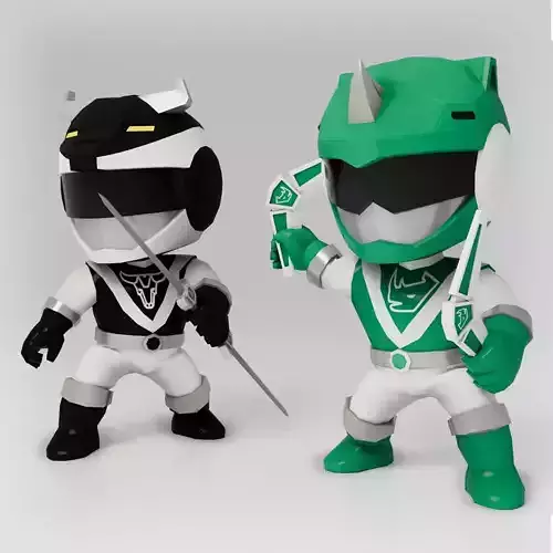 Liveman Warriors Rigged Free low-poly 3D model