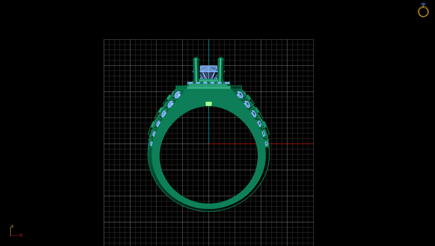 RINGS DIAMOND 3D print model_3