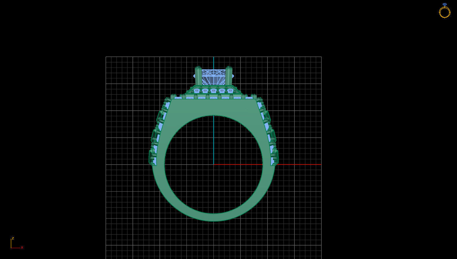 RINGS DIAMOND 3D print model_2