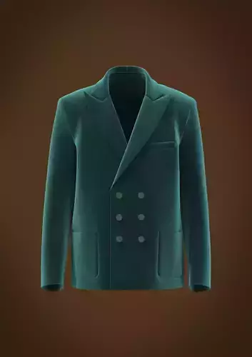 Velvet blazer men 3D CLo Charactor Clothes