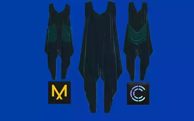 Dress Outfits MD CLO 3D zprj project files 3D model