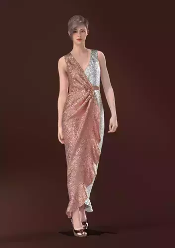 Sequin wrap dress women