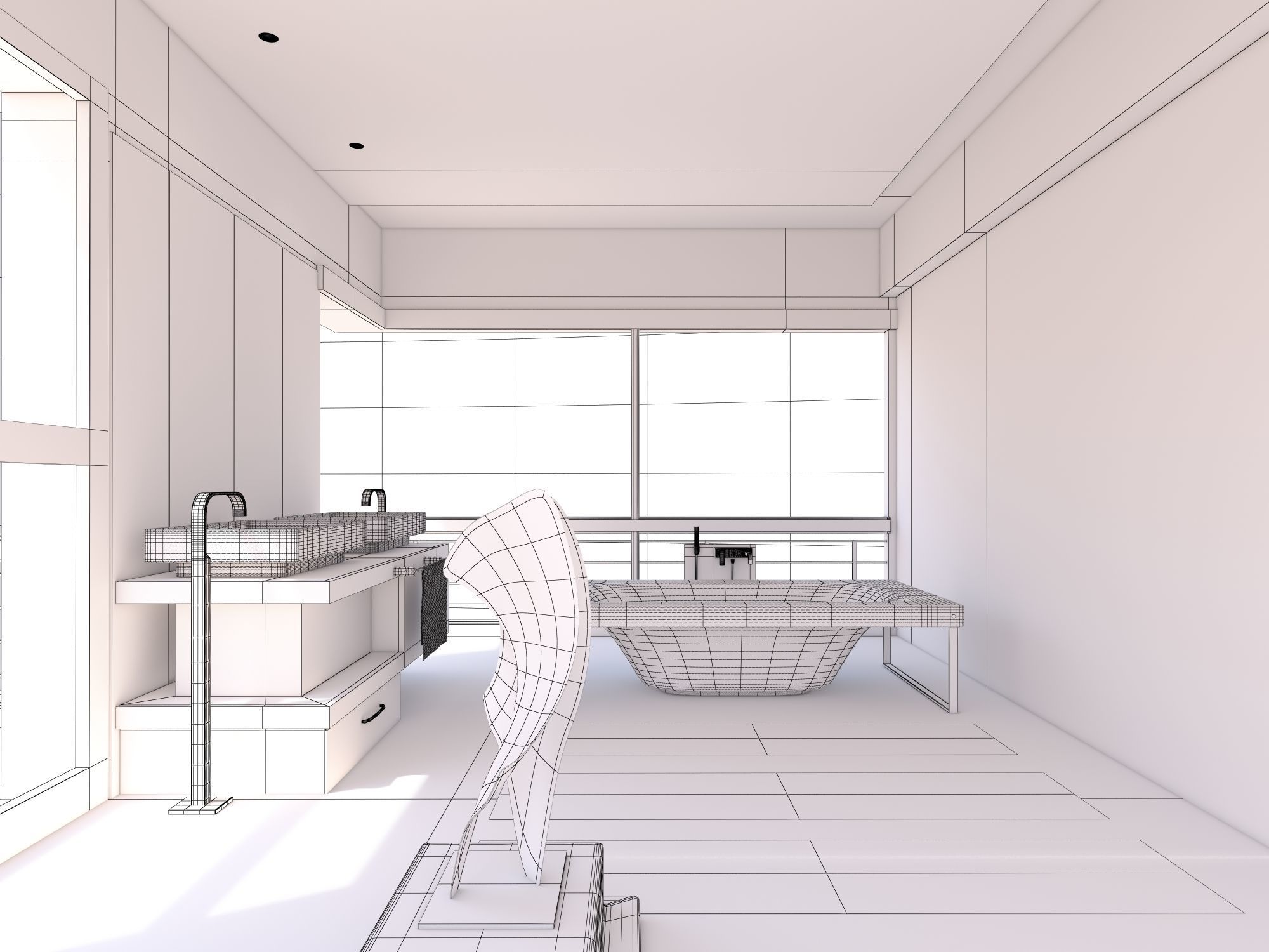 Bathroom 28 3D model_7