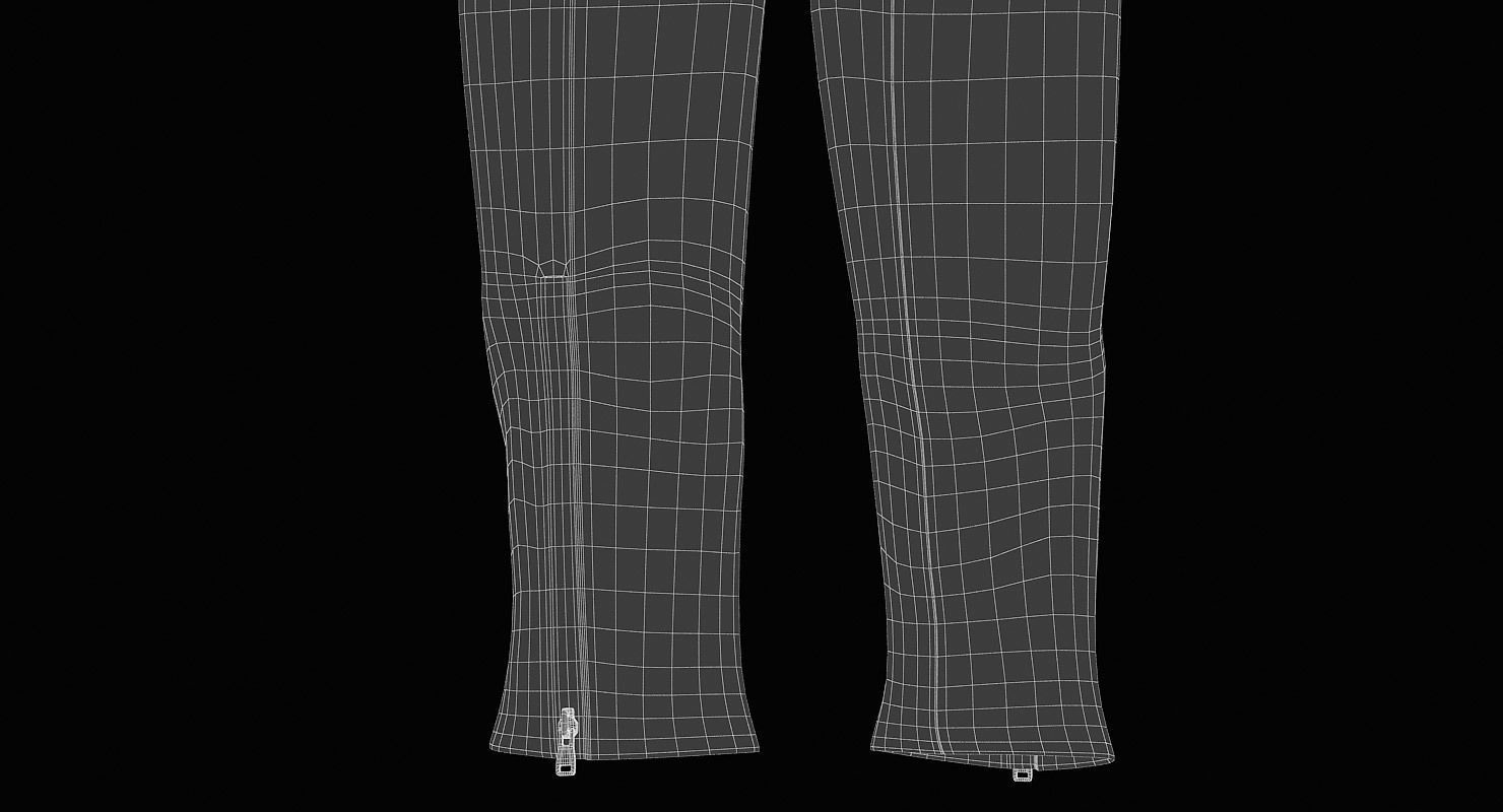 Female Leather Pants Low-poly 3D model_23