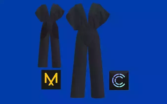 Dress Outfits MD CLO 3D zprj project files 3D model