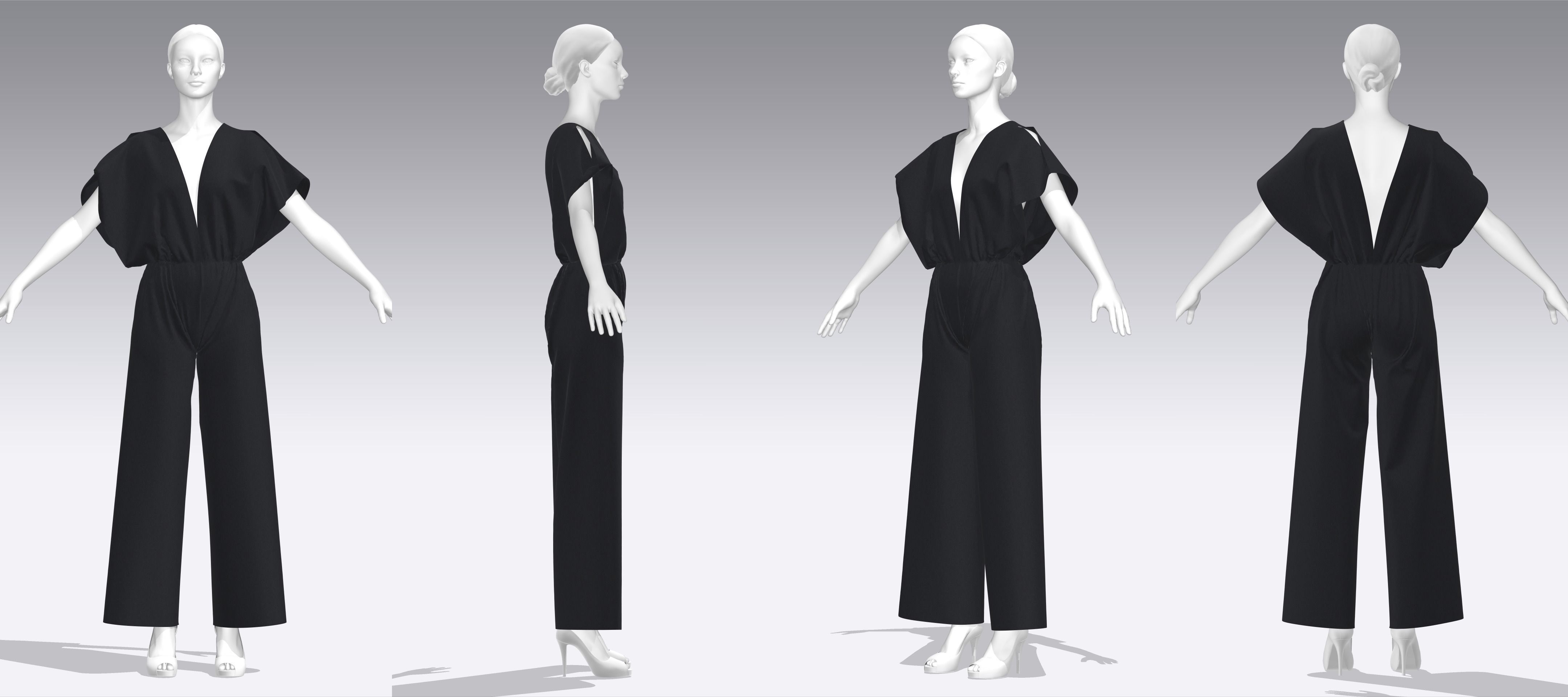 Dress Outfits MD CLO 3D zprj project files 3D model_3