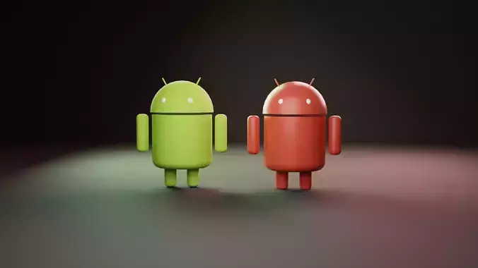 Free Android 3d Model Free low-poly 3D model