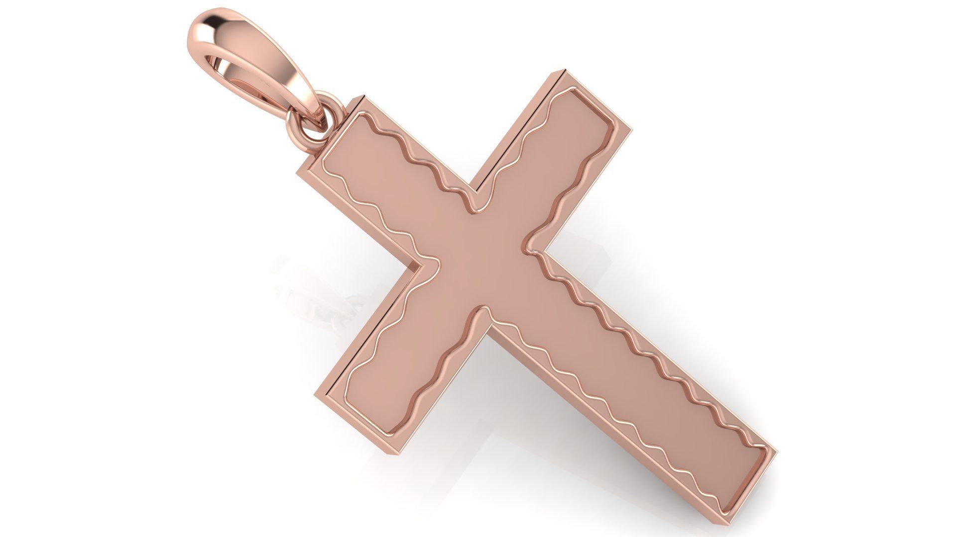 CROSS PENDANT CR214 3D print model_8