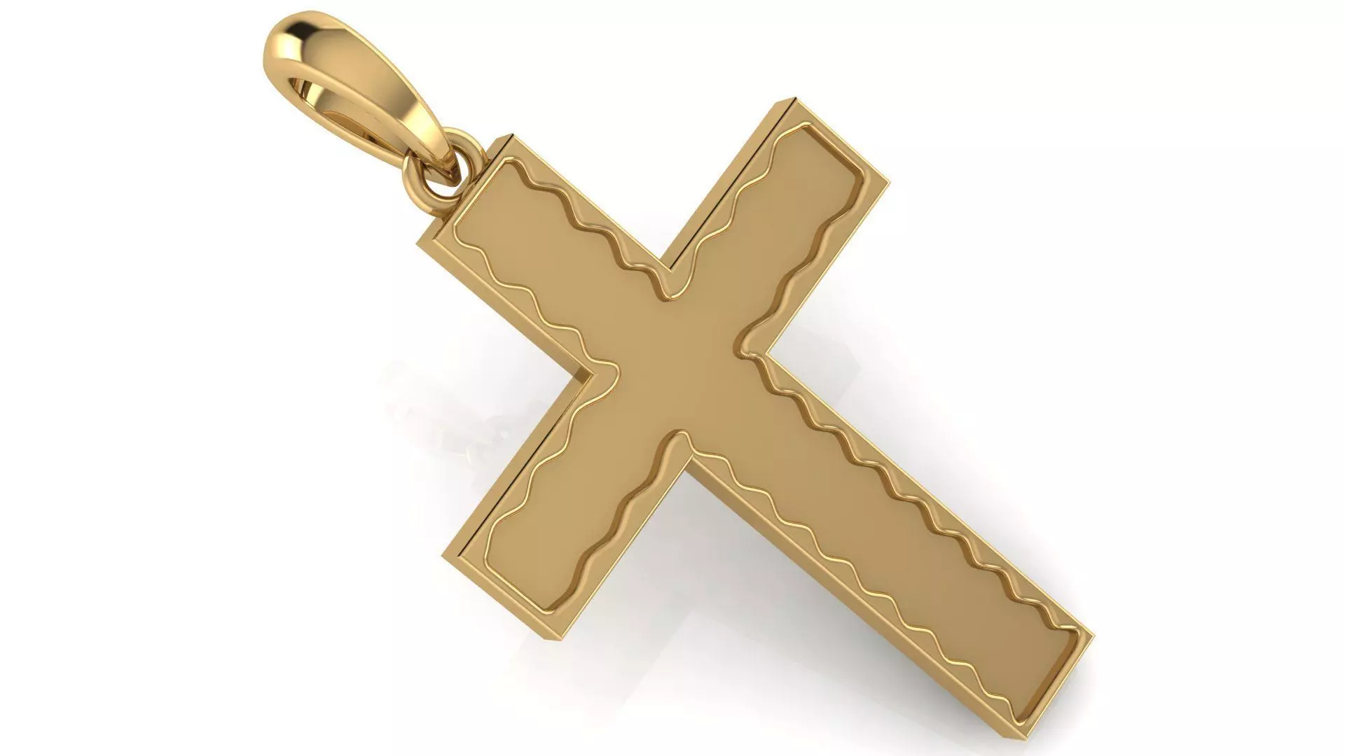CROSS PENDANT CR214 3D print model_0