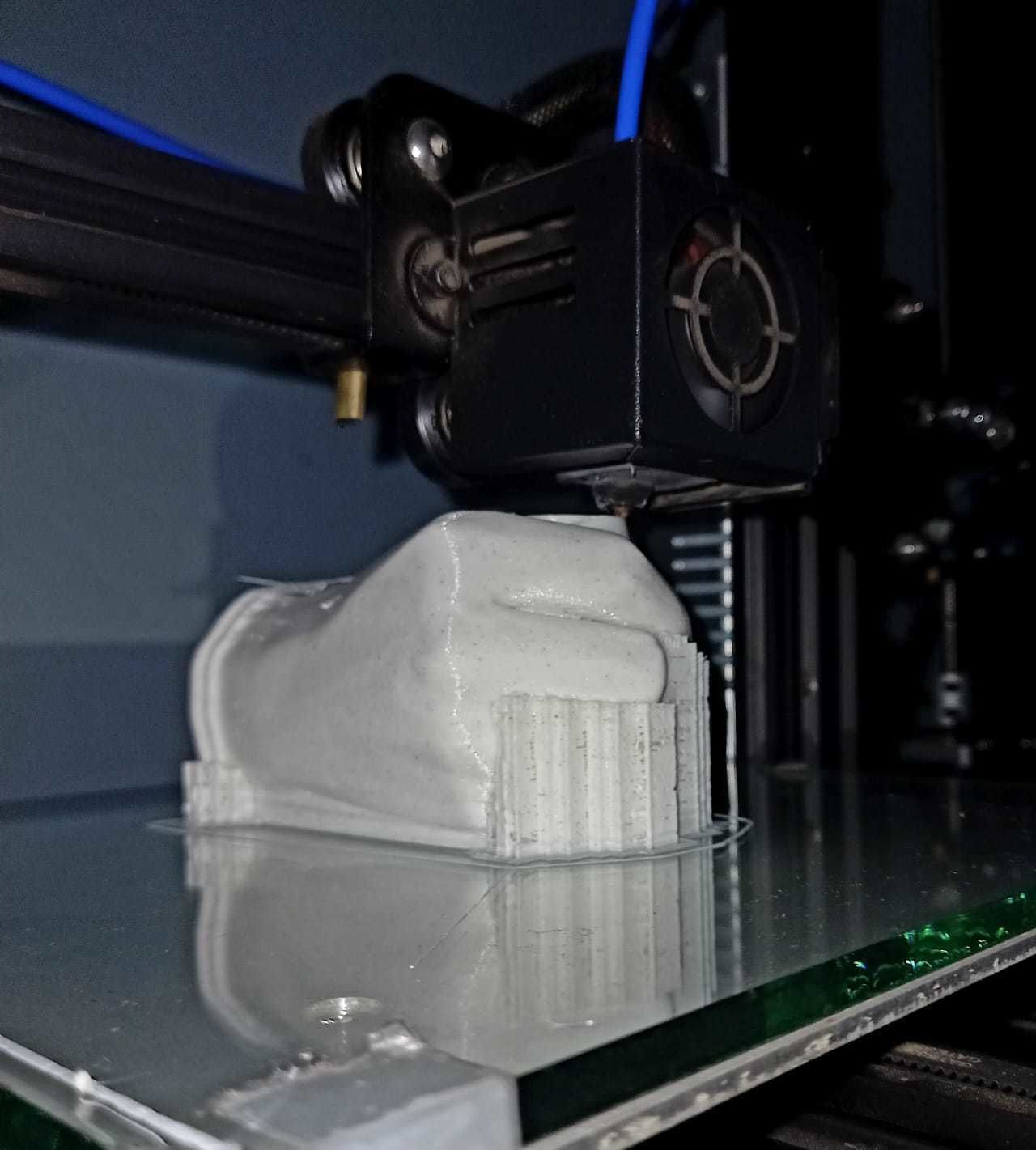 Hand writing pen holder 3D print model_4