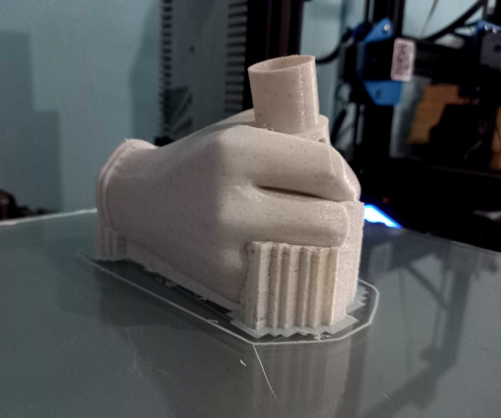 Hand writing pen holder 3D print model_7