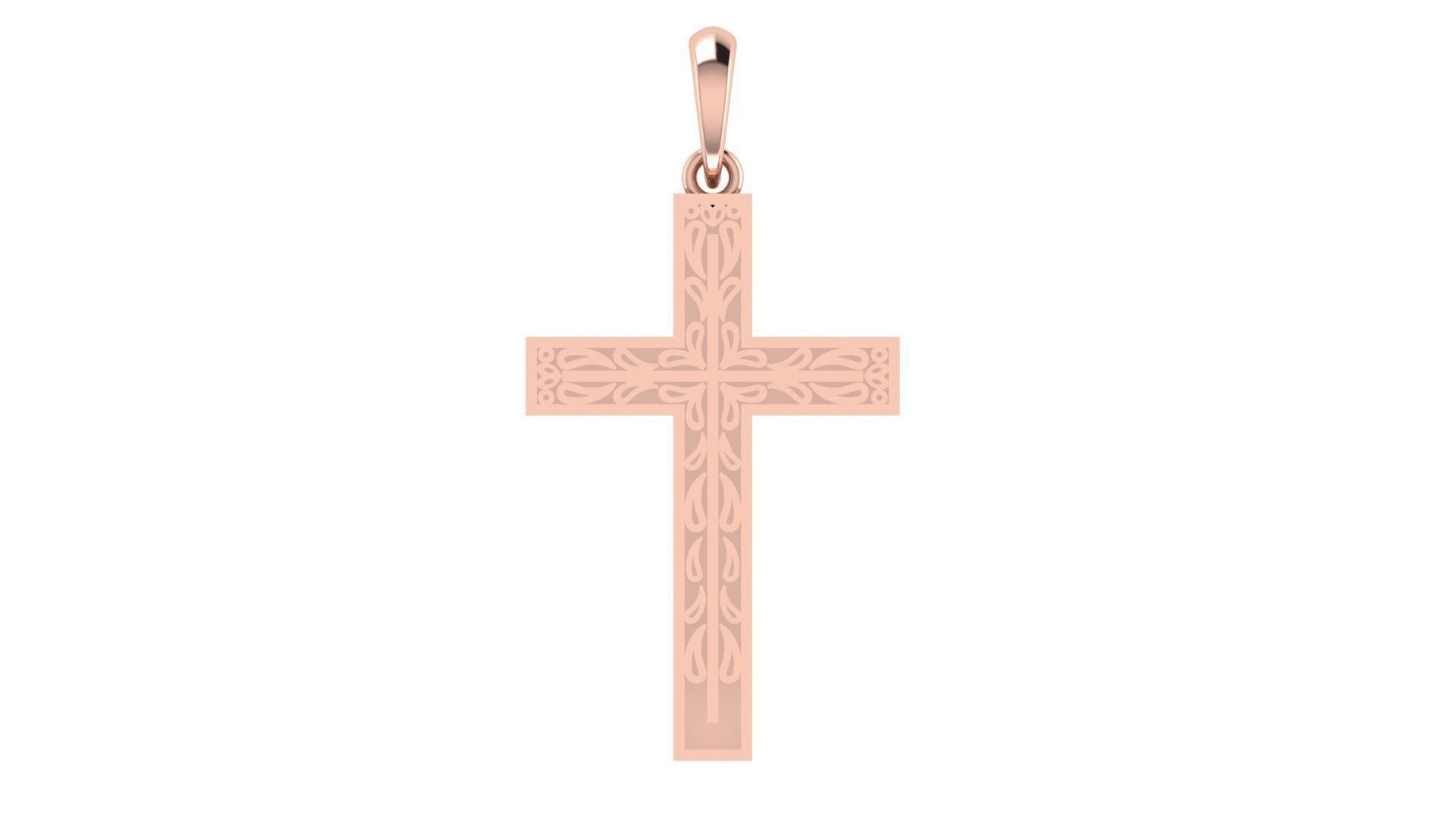 CROSS PENDANT CR215 3D print model_8