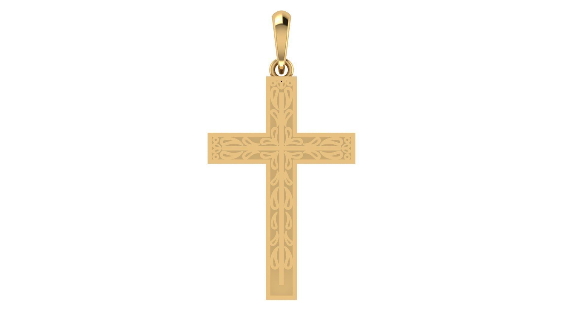 CROSS PENDANT CR215 3D print model_12