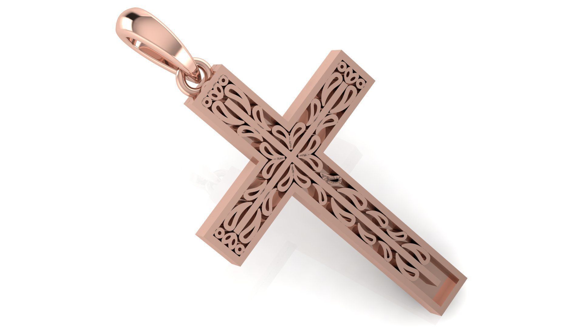 CROSS PENDANT CR215 3D print model_7