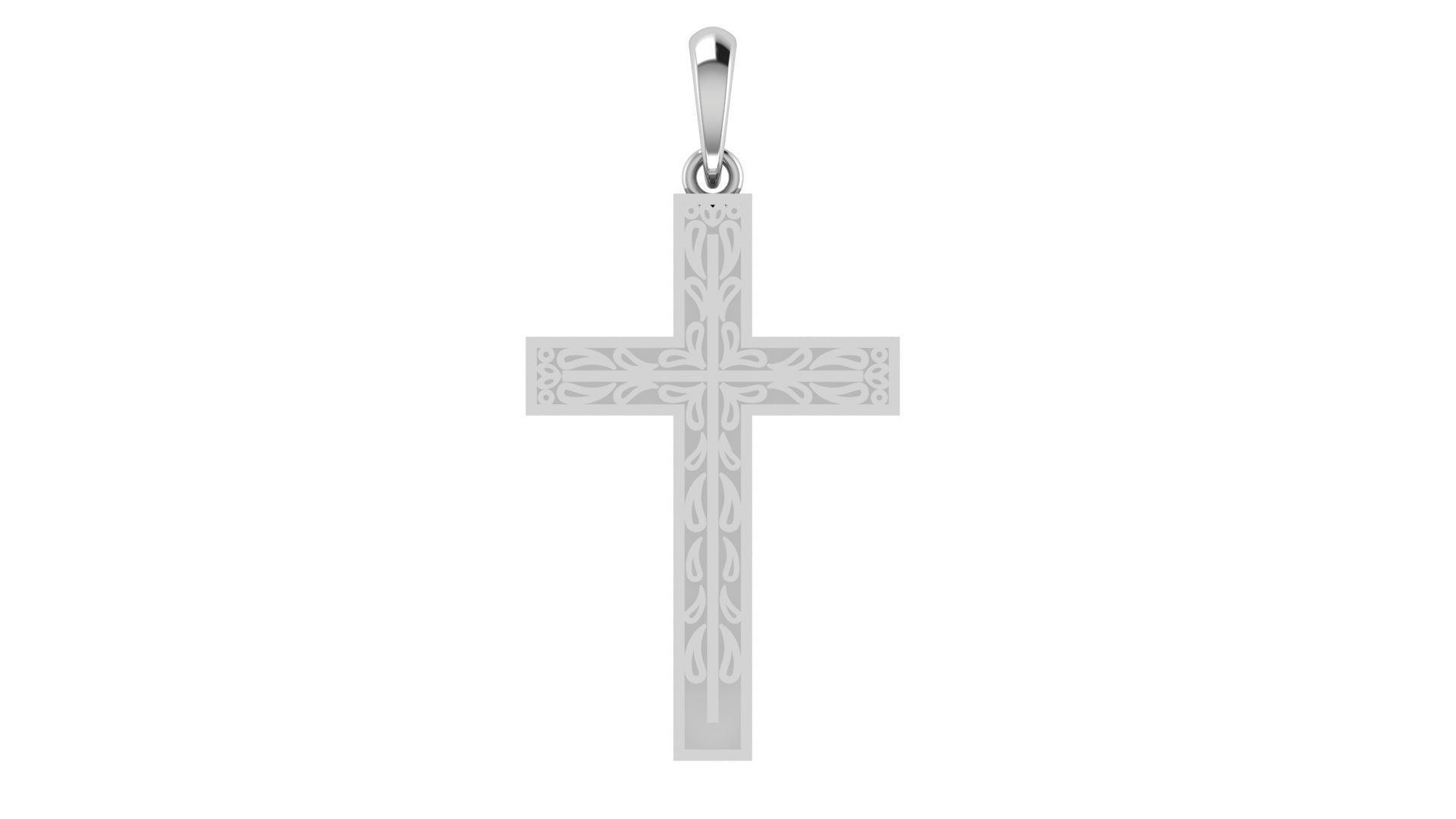 CROSS PENDANT CR215 3D print model_10