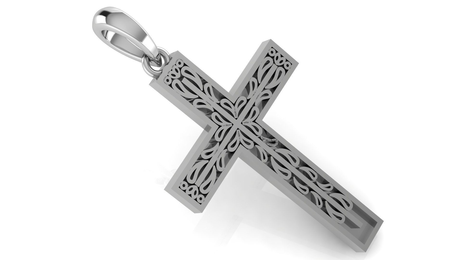 CROSS PENDANT CR215 3D print model_1