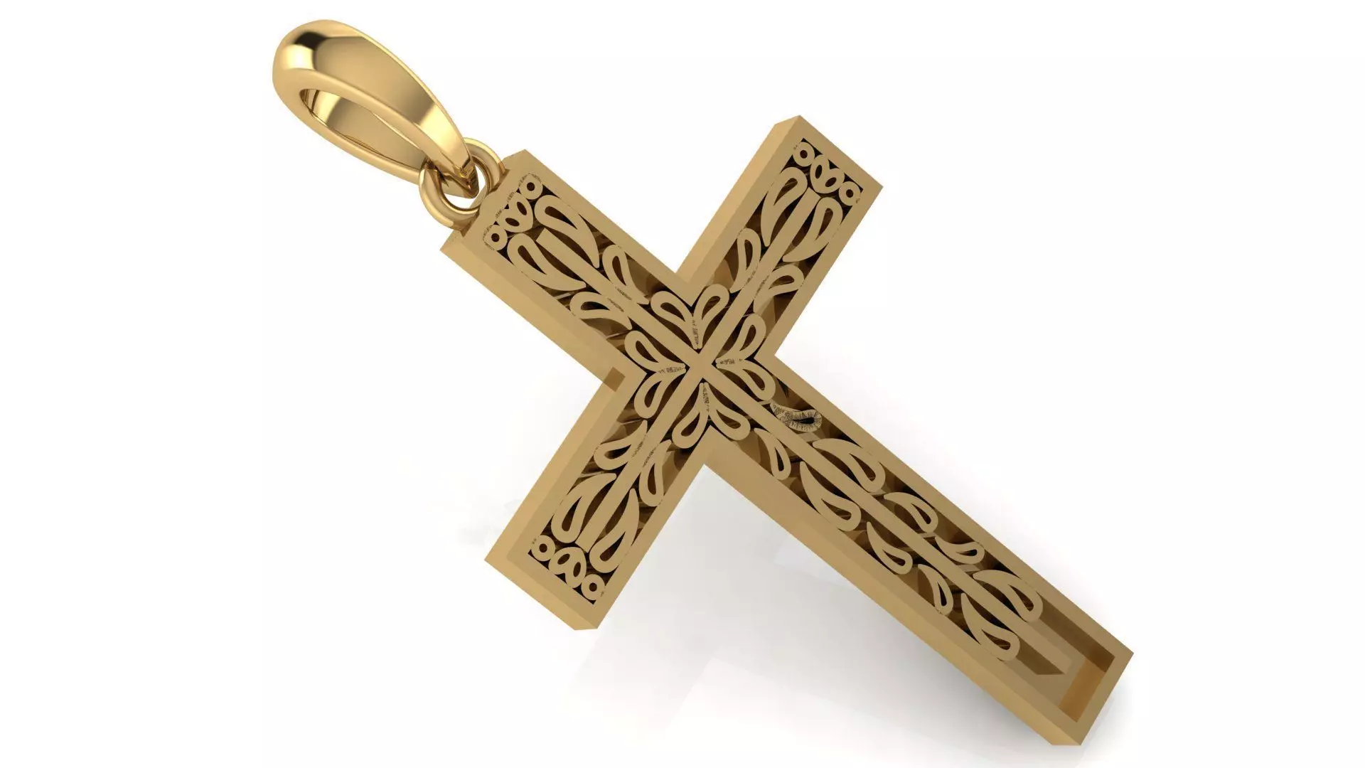 CROSS PENDANT CR215 3D print model_0