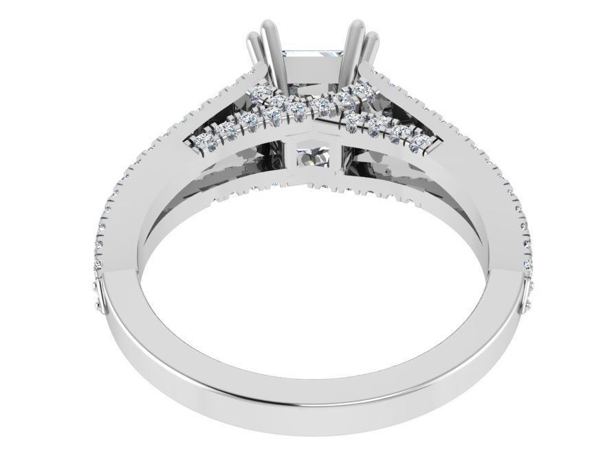 2-Row bright diamond ring 3016 3D print model 3D print model_3