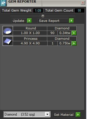 2-Row bright diamond ring 3016 3D print model 3D print model_8