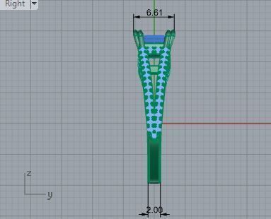 2-Row bright diamond ring 3016 3D print model 3D print model_6