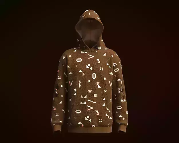 Mens Hoodie with Print