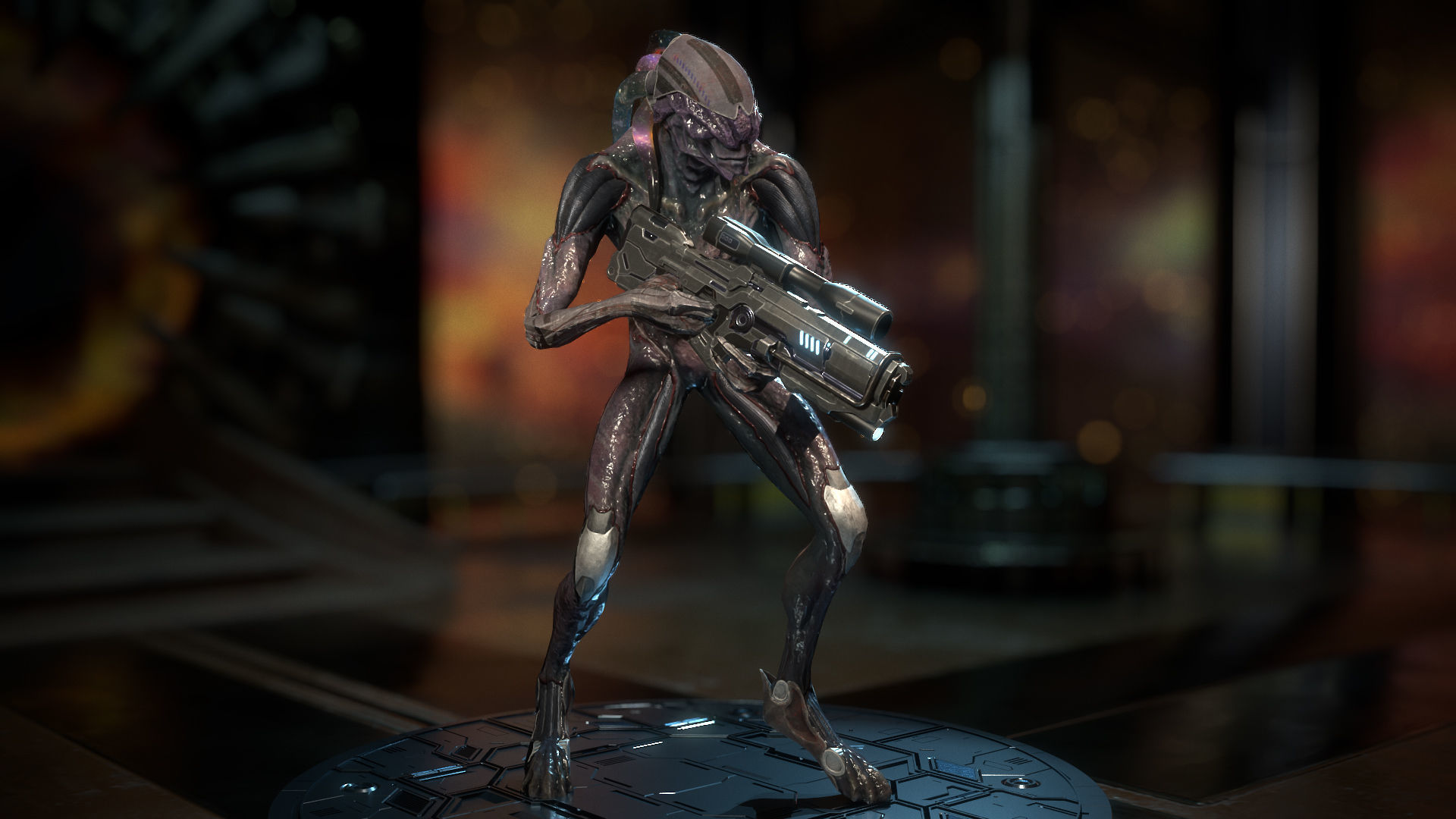 Biochemical Monster 01 Low-poly 3D model_13