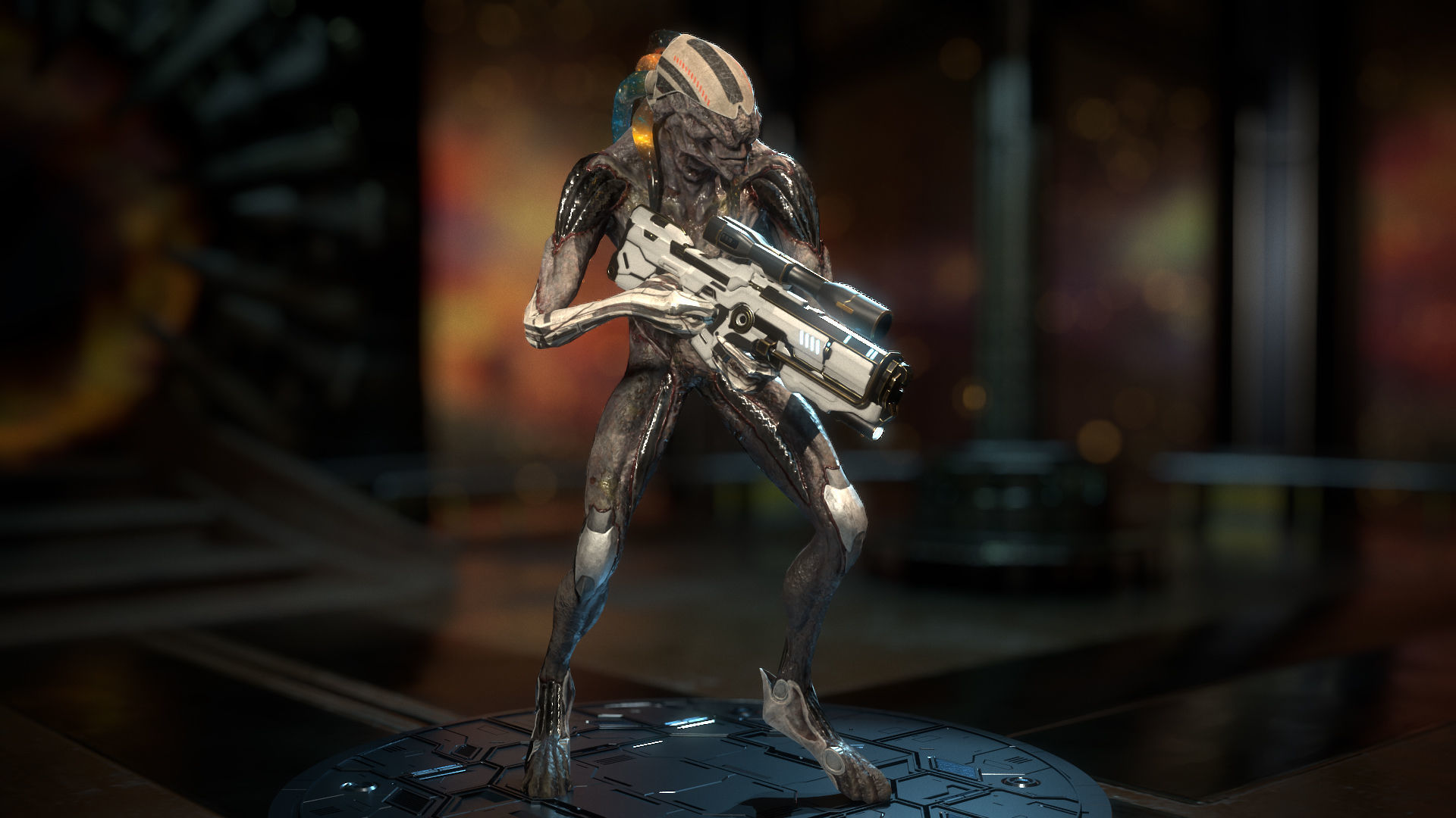 Biochemical Monster 01 Low-poly 3D model_7