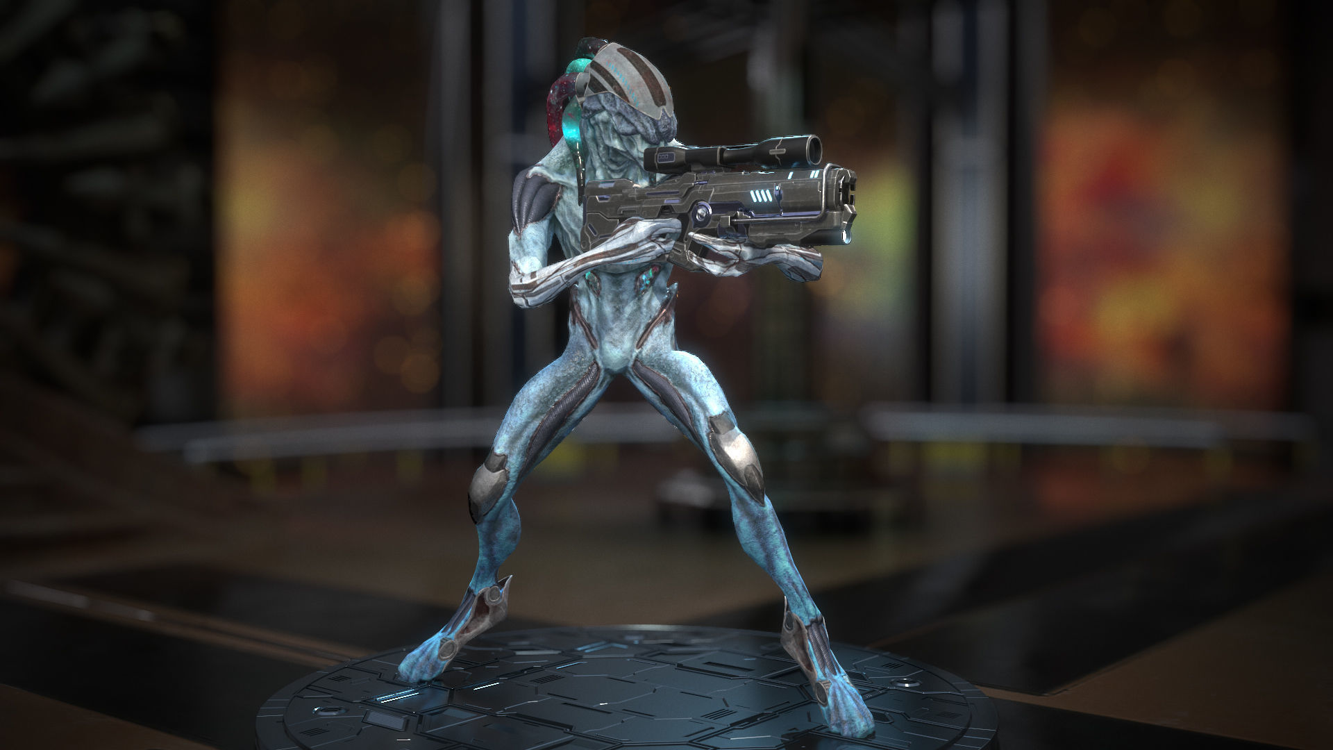 Biochemical Monster 01 Low-poly 3D model_9