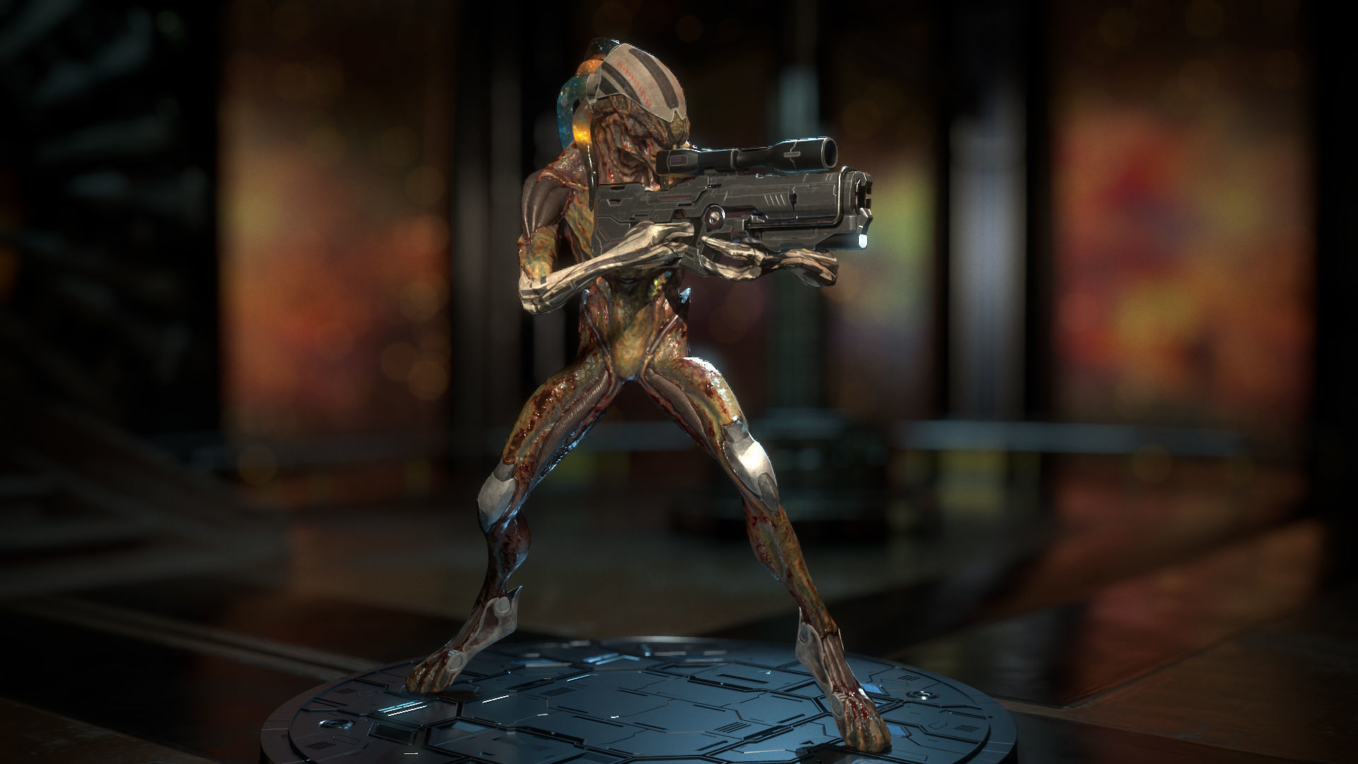 Biochemical Monster 01 Low-poly 3D model_11