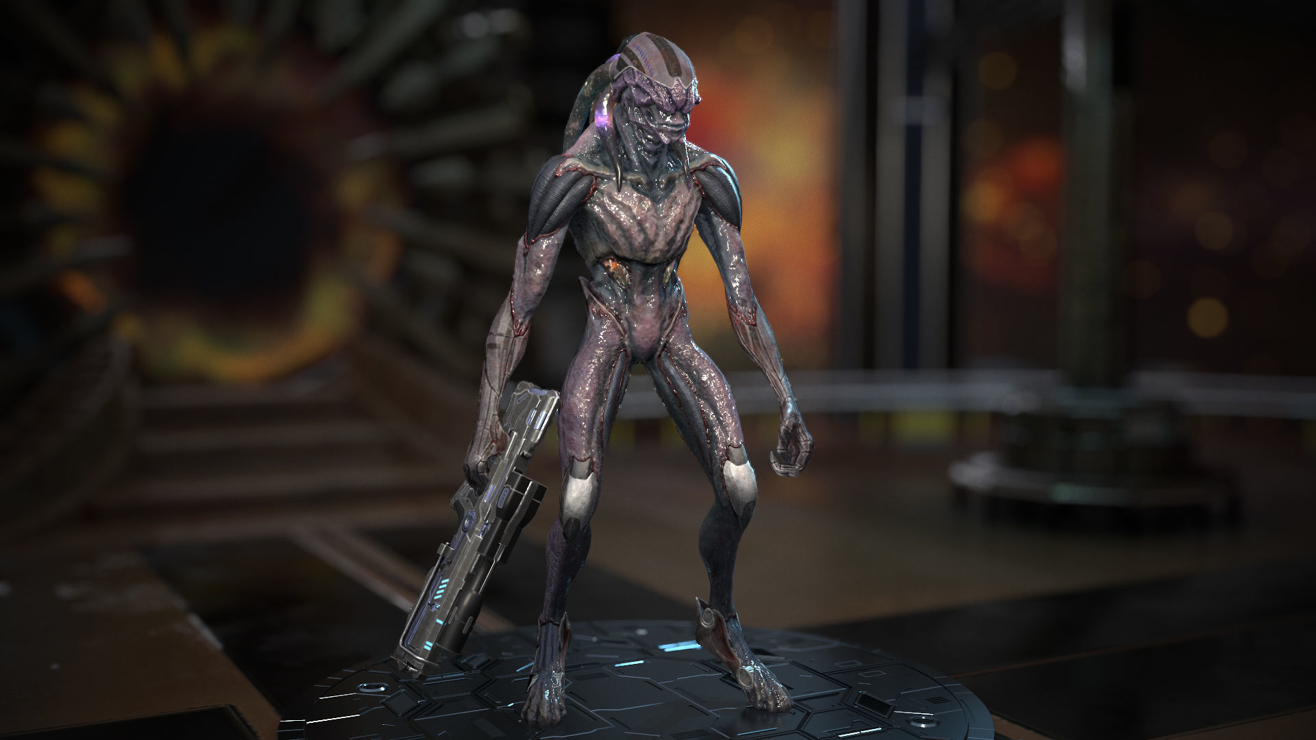 Biochemical Monster 01 Low-poly 3D model_20