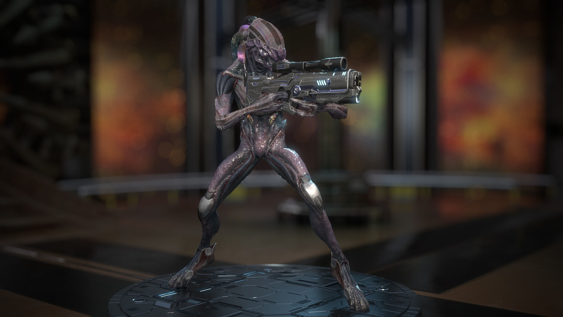 Biochemical Monster 01 Low-poly 3D model_8