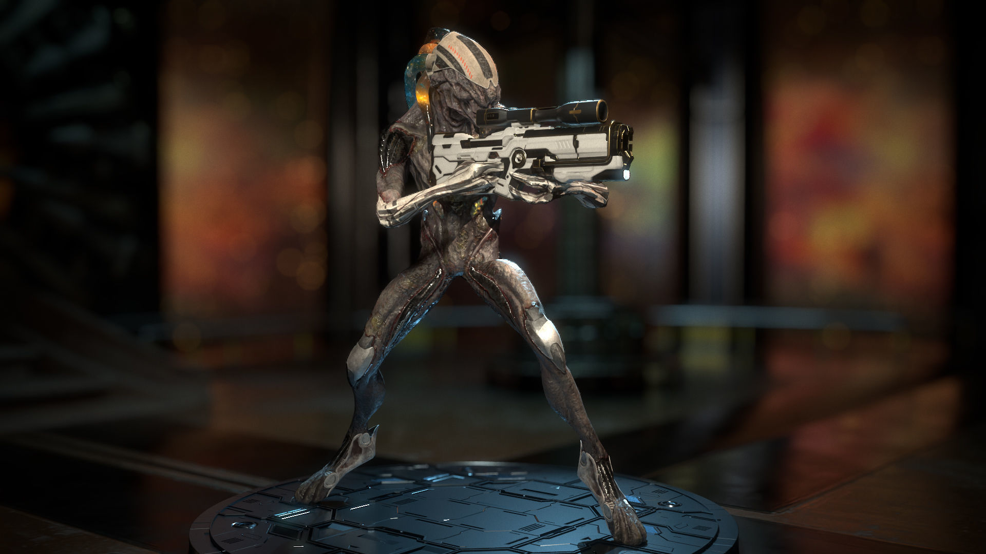 Biochemical Monster 01 Low-poly 3D model_6