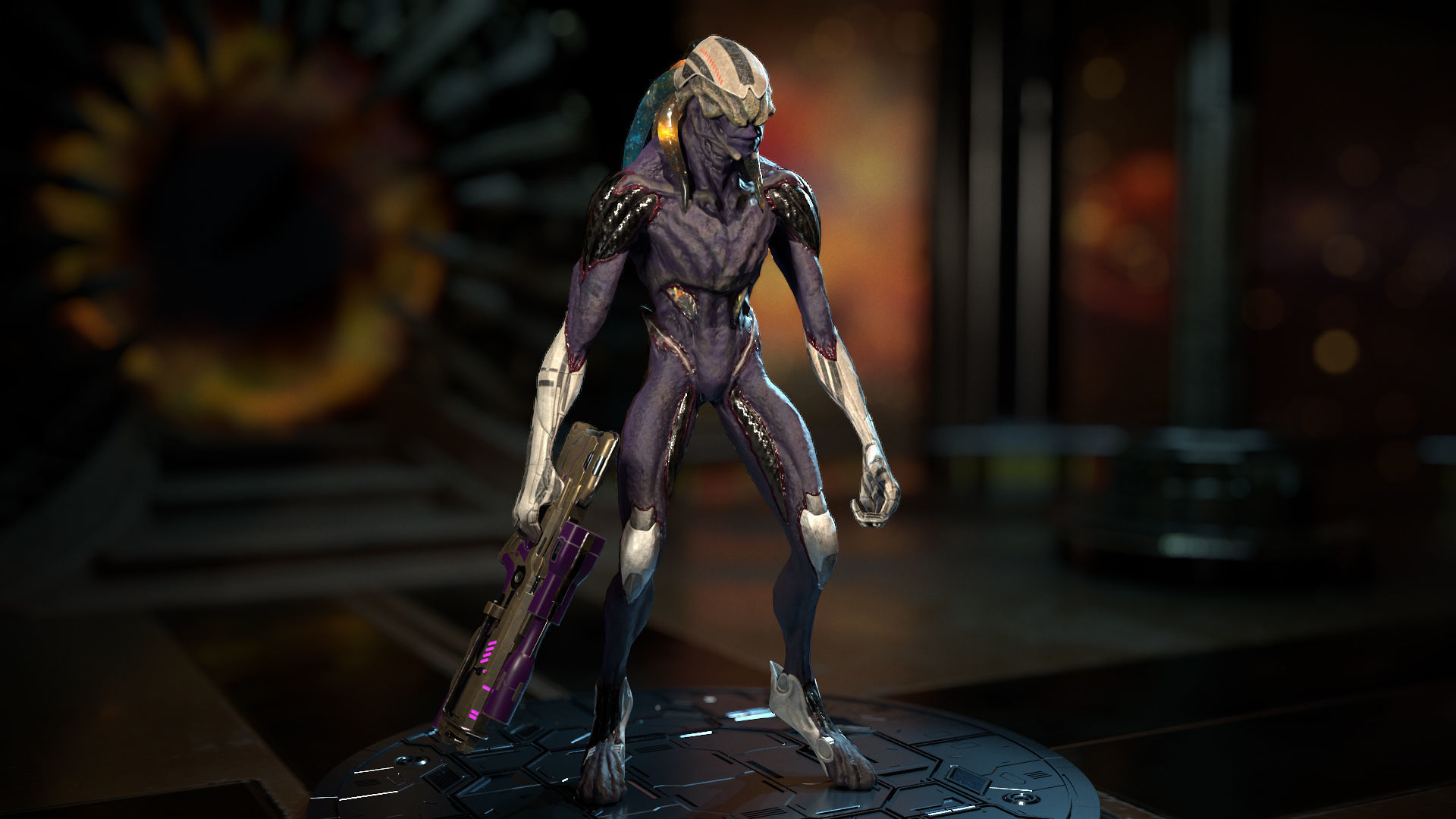 Biochemical Monster 01 Low-poly 3D model_23