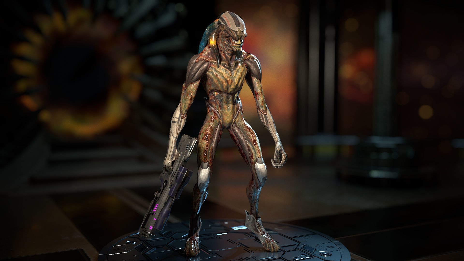 Biochemical Monster 01 Low-poly 3D model_24