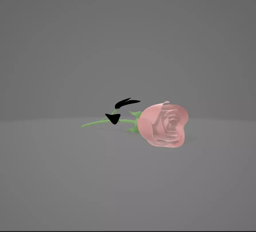 3D Rose 3D model_0