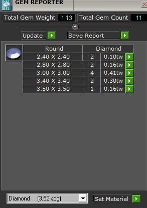 Round diamond ring 3020 3D print model 3D print model_8