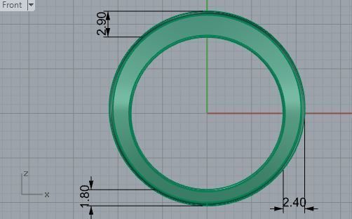 Round diamond ring 3020 3D print model 3D print model_5
