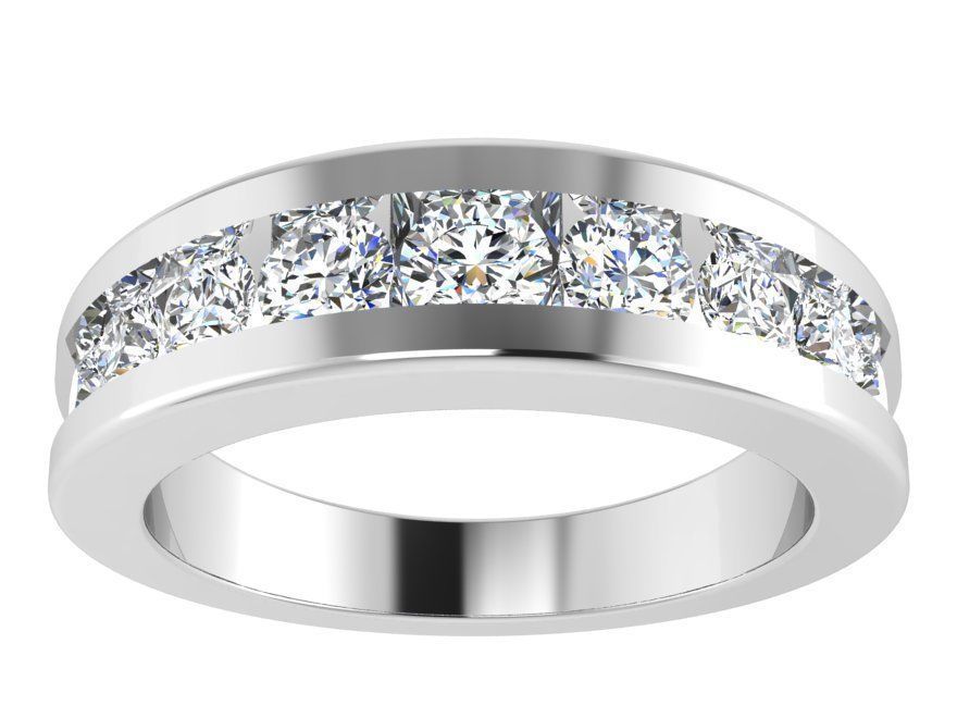 Round diamond ring 3020 3D print model 3D print model_2