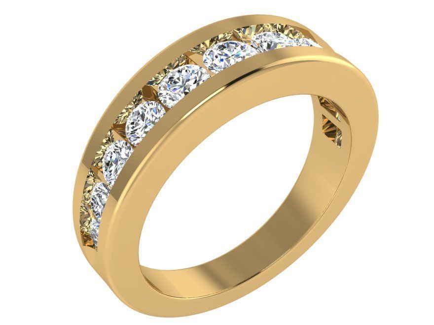 Round diamond ring 3020 3D print model 3D print model_1