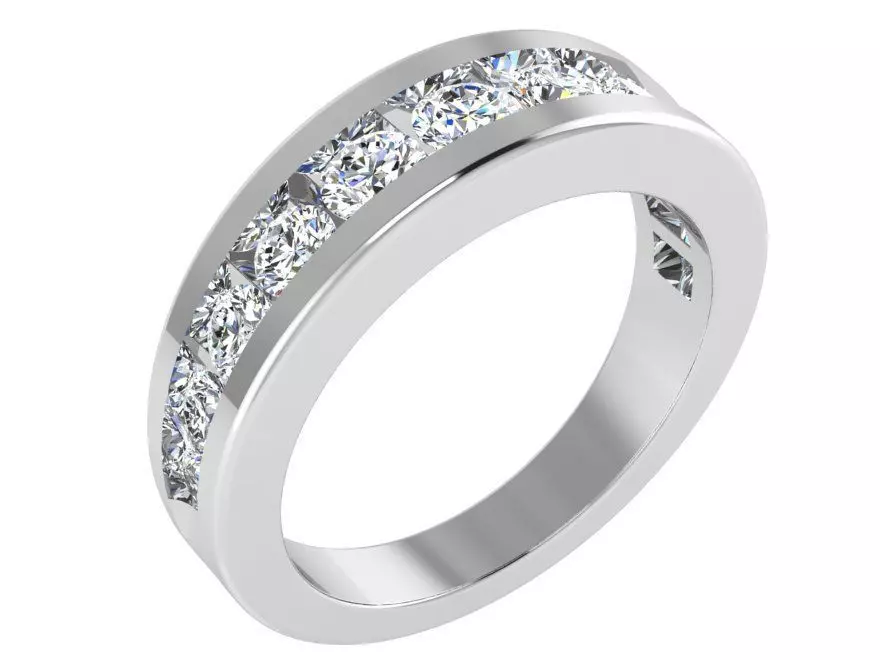 Round diamond ring 3020 3D print model 3D print model_0