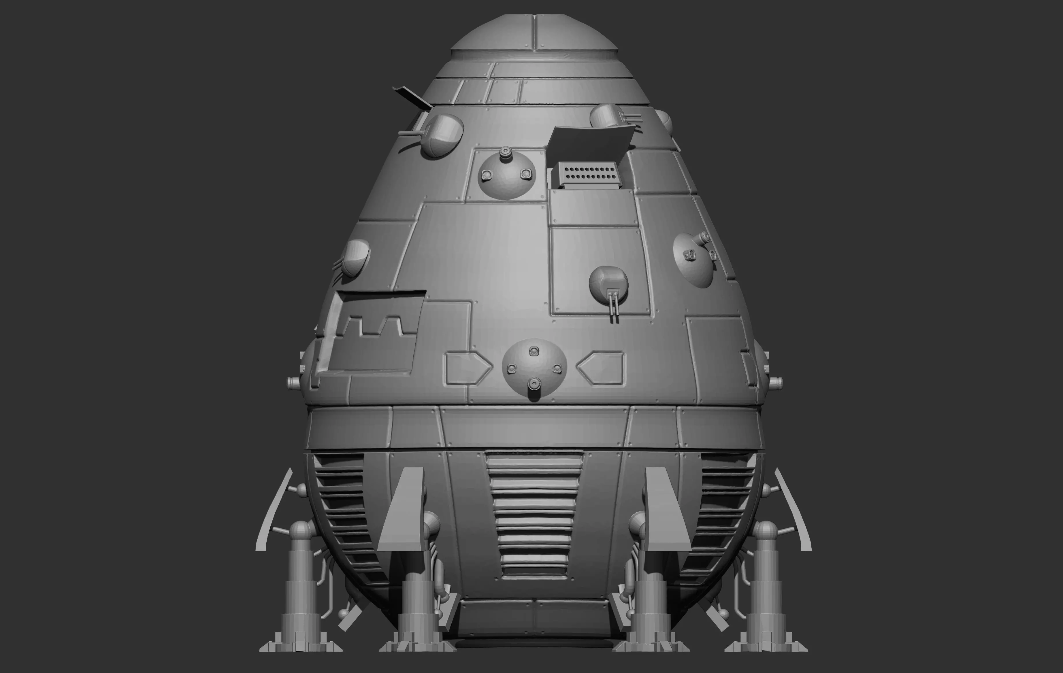 3D BattleTech Ship 3D print model