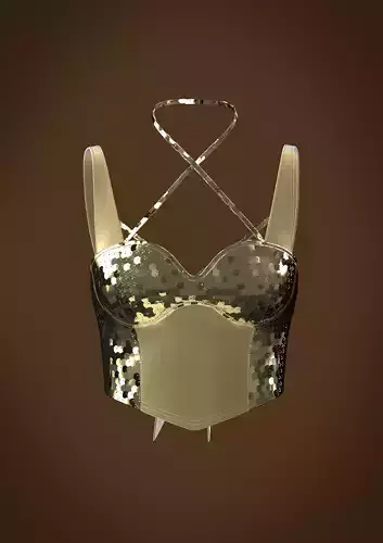 SEQUIN TANK TOP WOMEN CLO3D MARVELOUS CLOTHES