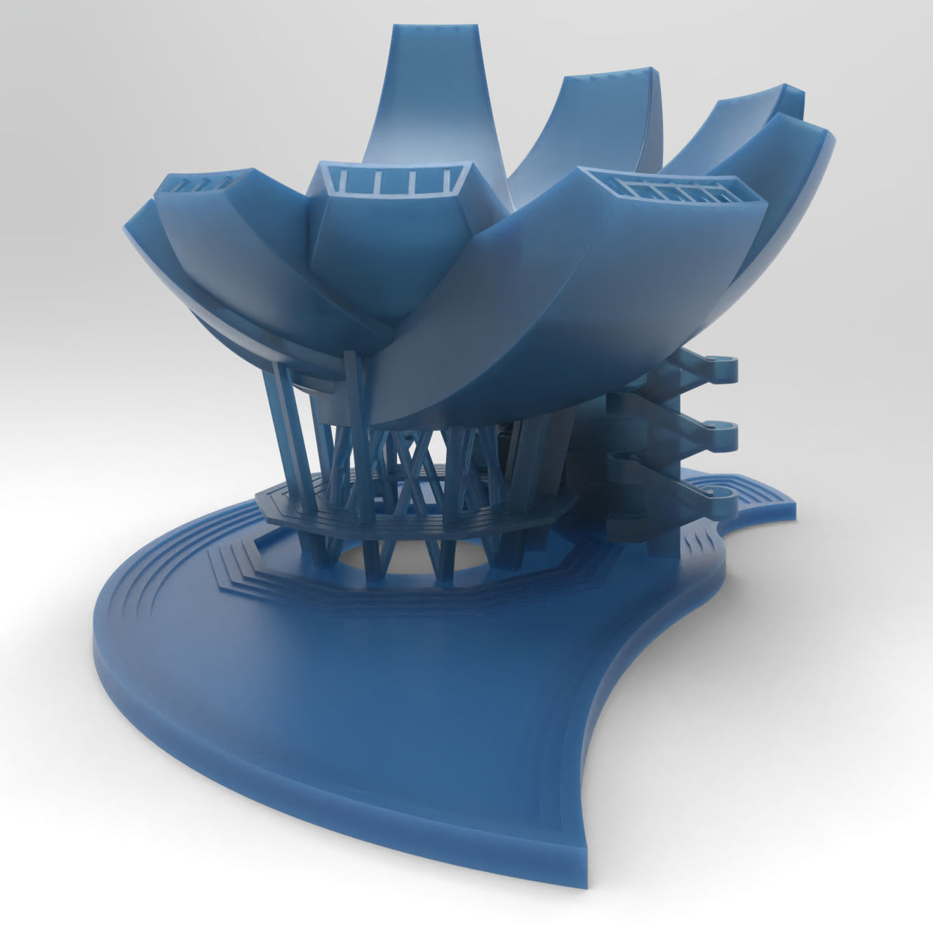 Art Science Museum of Singapore Marina Bay 3D print model_3