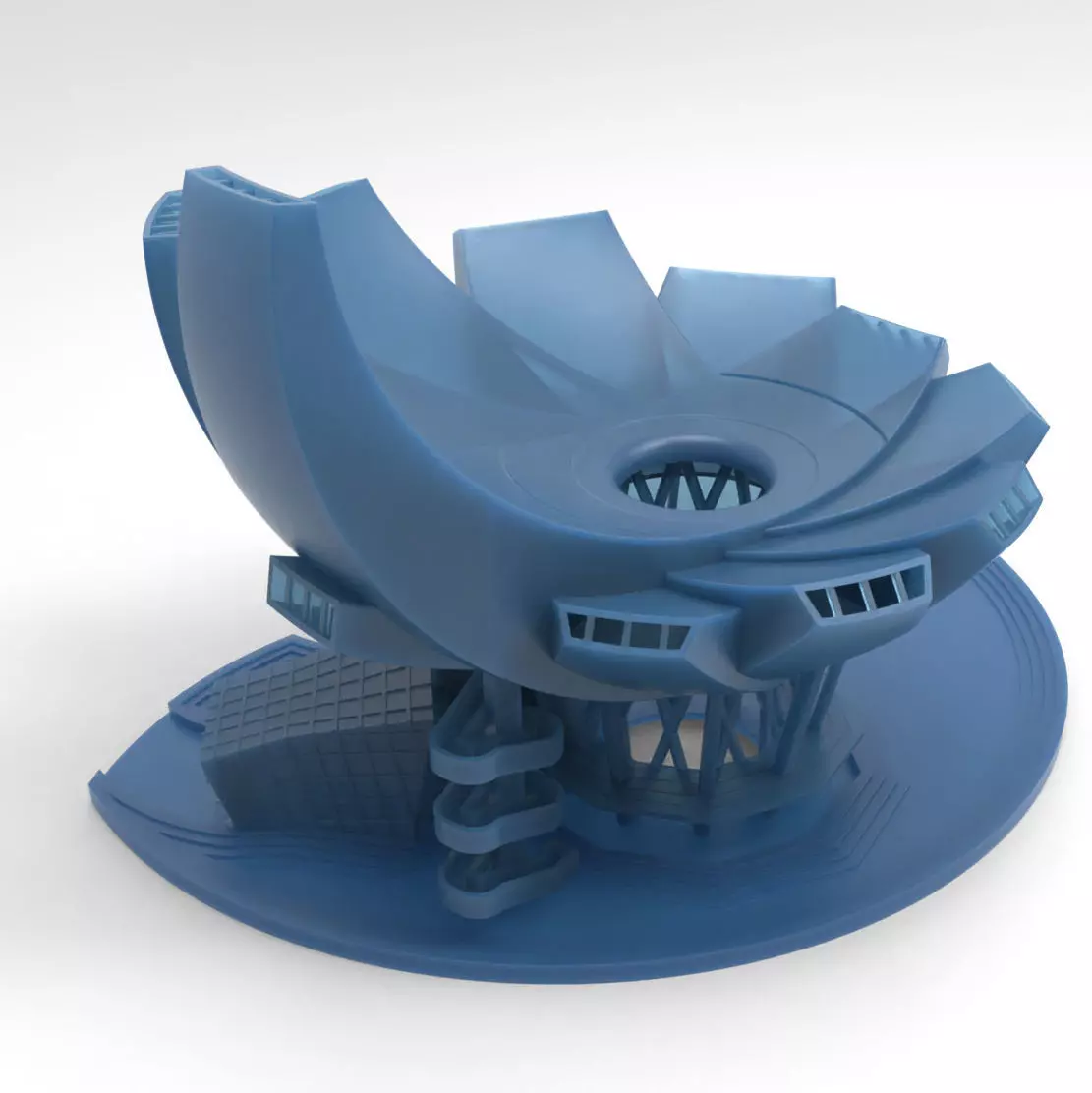 Art Science Museum of Singapore Marina Bay 3D print model_0