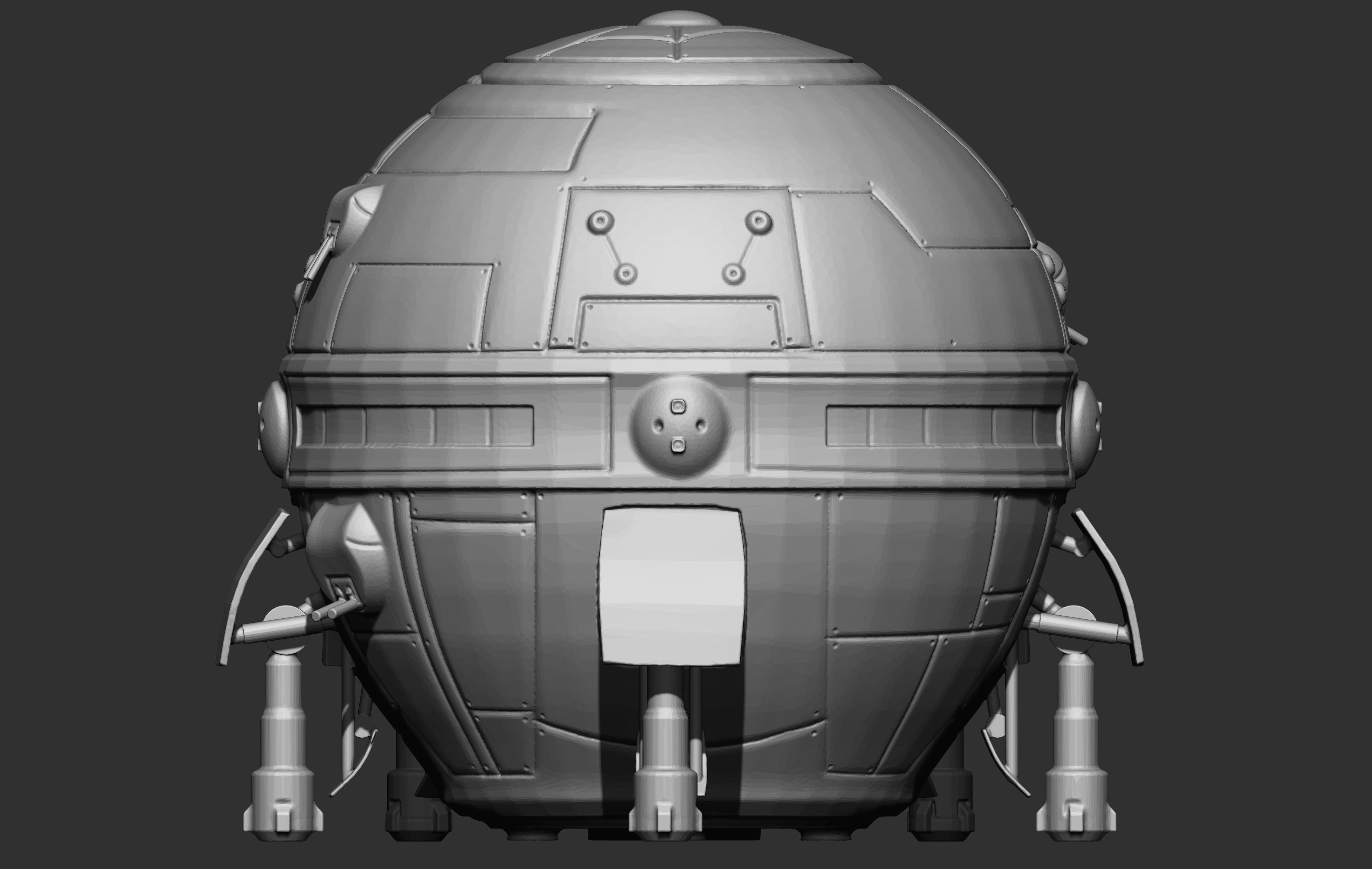 3D BattleTech DropShip  3D print model_2