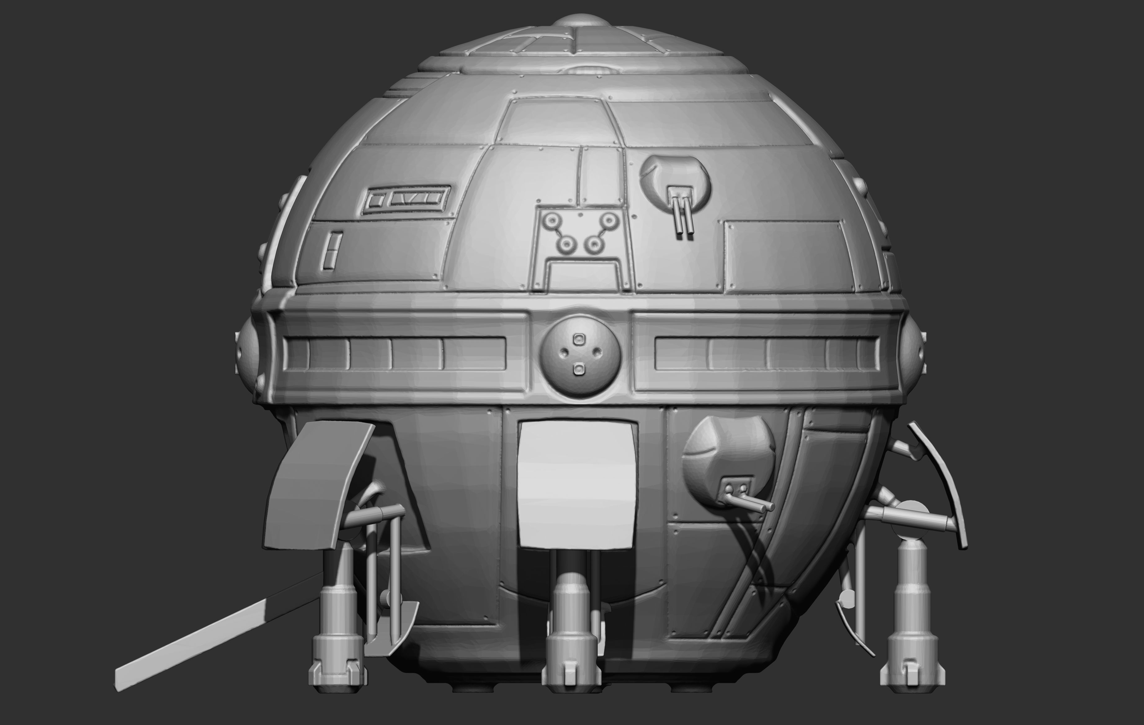 3D BattleTech DropShip  3D print model_1