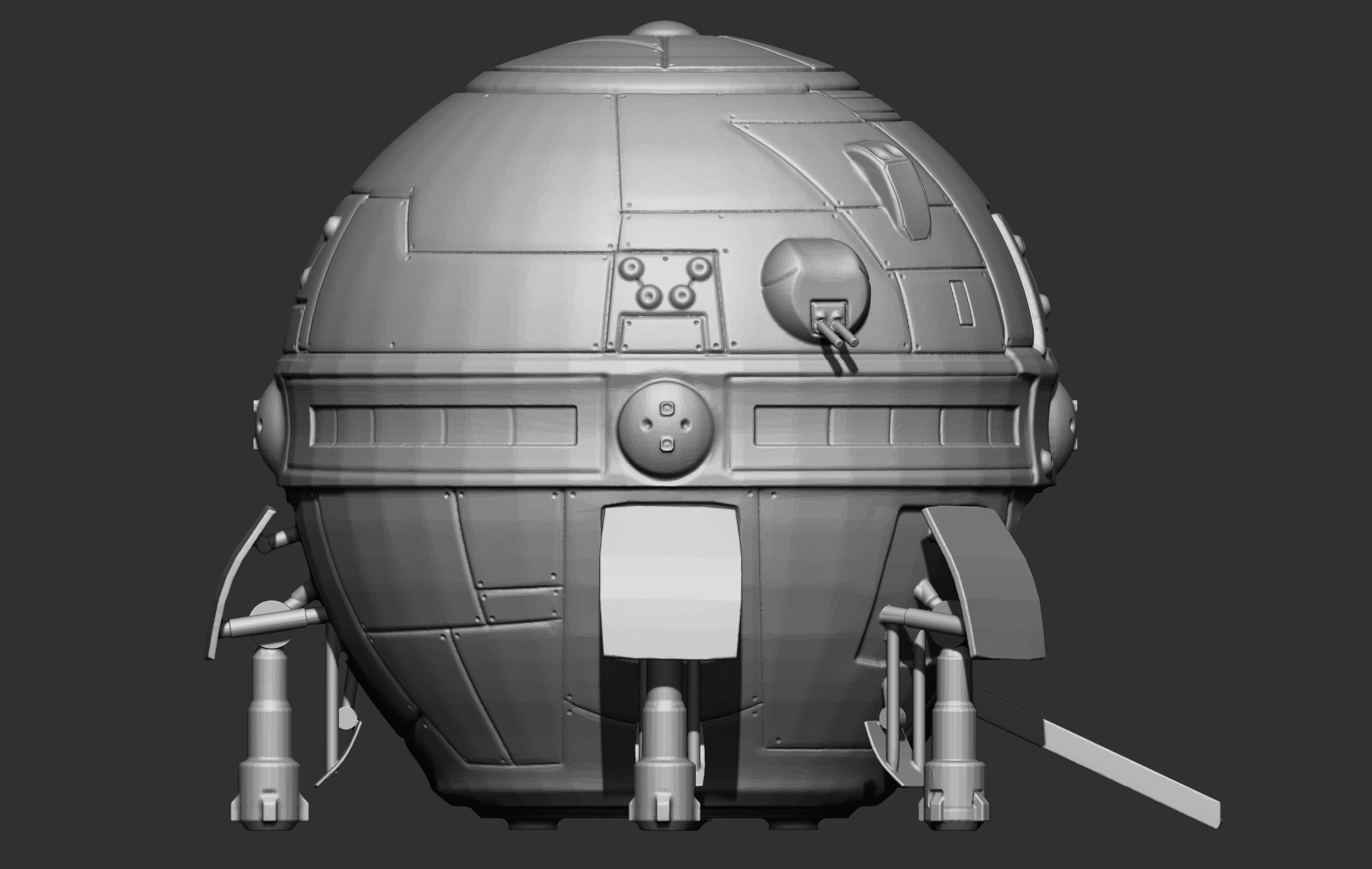 3D BattleTech DropShip  3D print model_3